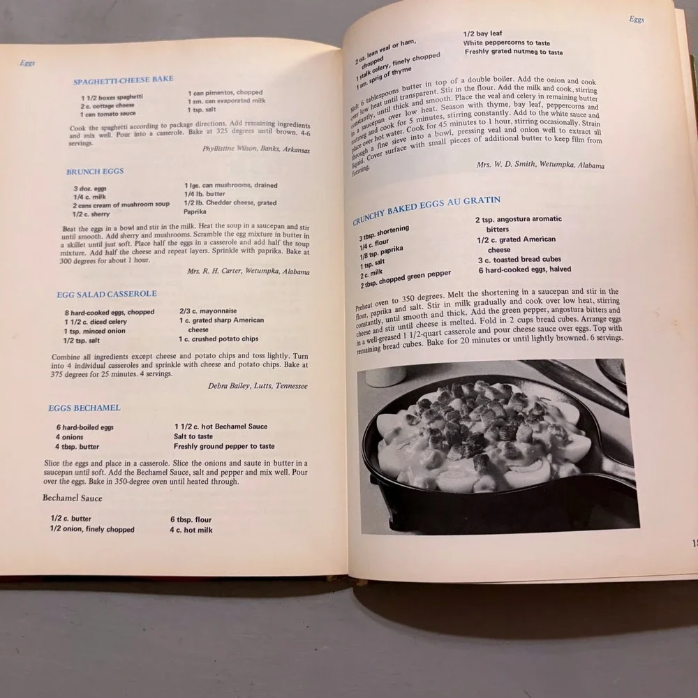 Vtg 1971 Southern Living The‎ Casserole Cookbook Retro Kitchen Decor MCM Kitsch
